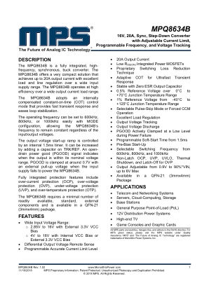 MPQ8634B datasheet cover page