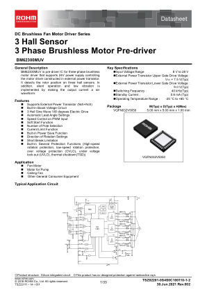BM62300MUV 数据手册首页