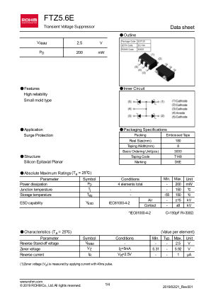 FTZ5.6E 数据手册首页
