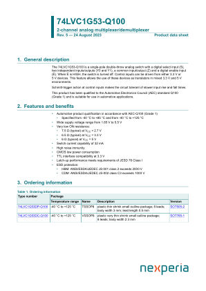 74LVC1G53DP-Q100H datasheet cover page