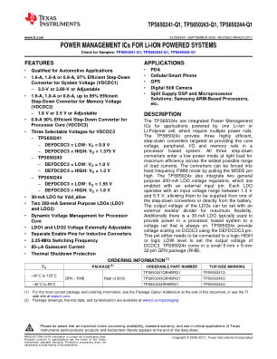 TPS650244-Q1 datasheet cover page