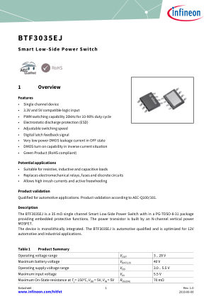 BTF3035EJ datasheet cover page