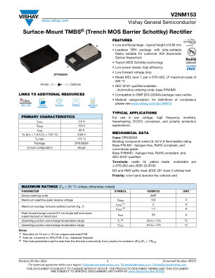 V2NM153 datasheet cover page