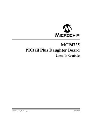 MCP4725DM-PTPLS 数据手册首页