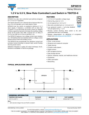 SIP32510 datasheet cover page