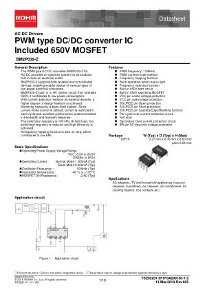 BM2P039-Z datasheet cover page