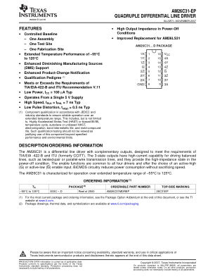 AM26C31-EP datasheet cover page