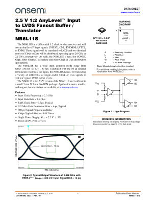 NB6L11S datasheet cover page