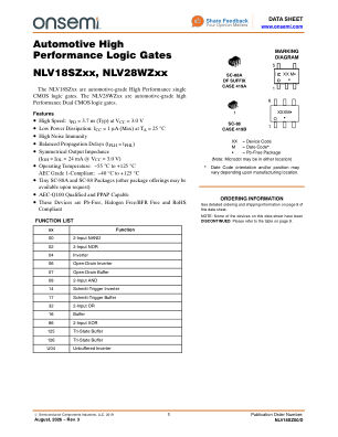 NLV18SZ00 datasheet cover page