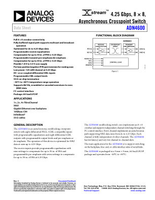 ADN4600 datasheet cover page