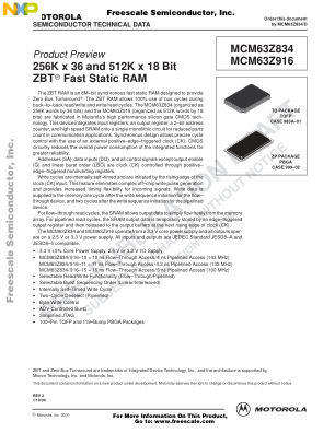MCM63Z834 数据手册首页