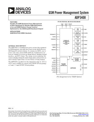 ADP3408 数据手册首页