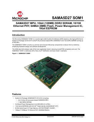 ATSAMA5D27-SOM1 数据手册首页