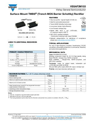 VSSAF3M103 datasheet cover page