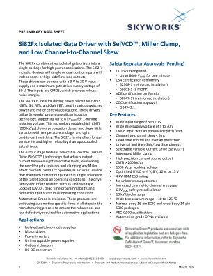 SI82F29ABE-IS3 datasheet cover page