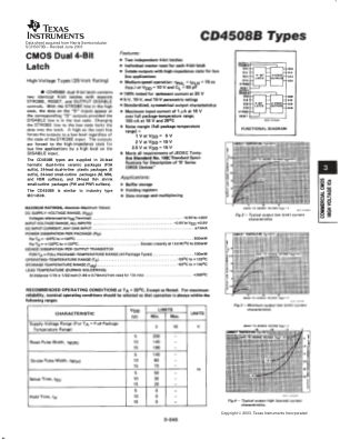 CD4508B-MIL datasheet cover page