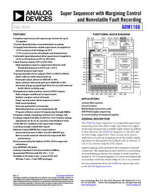 ADM1166 datasheet cover page