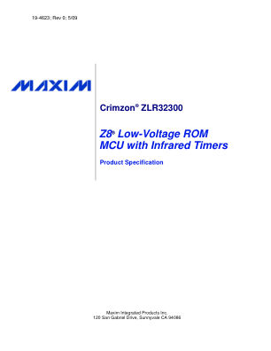 ZLR323-ZLR32300 datasheet cover page