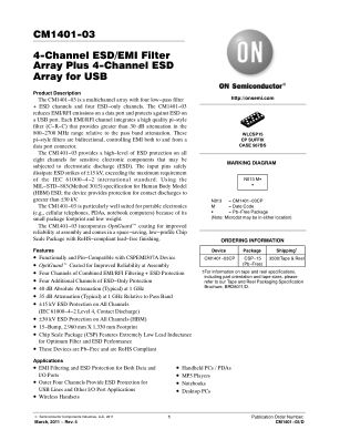 CM1401-03 datasheet cover page