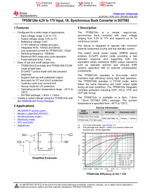 TPS561246 datasheet cover page