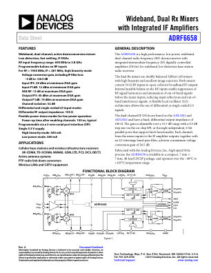 ADRF6658 数据手册首页