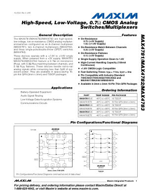 MAX4781-MAX4783 datasheet cover page