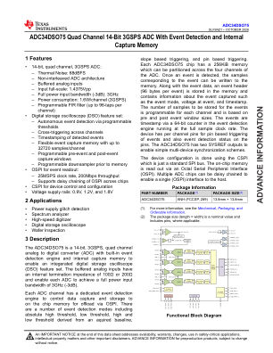 ADC34DSO75 datasheet cover page