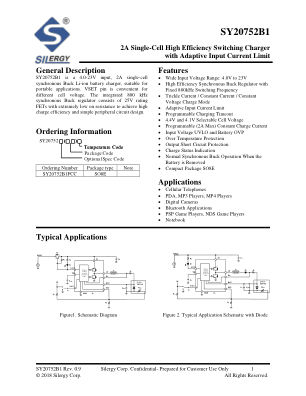 SY20752B1FCC datasheet cover page