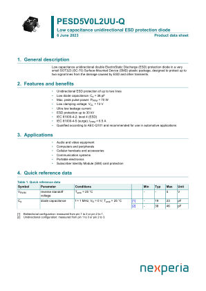 PESD5V0L2UU-QX datasheet cover page