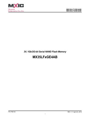 MX35LFxGE4AB 数据手册首页