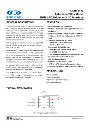 SGM31324 datasheet cover page