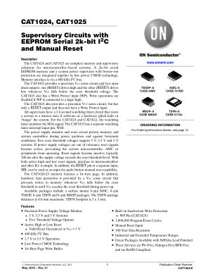 CAT1024 datasheet cover page