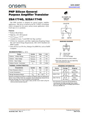 2SA1774 datasheet cover page