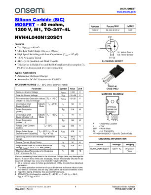 NVH4L040N120SC1 数据手册首页