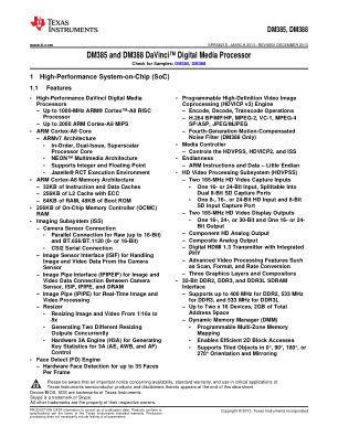 DM388 数据手册首页