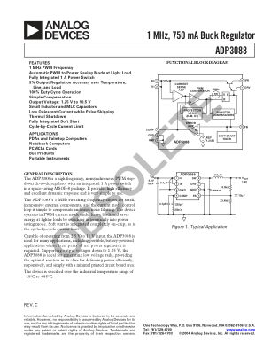 ADP3088 数据手册首页