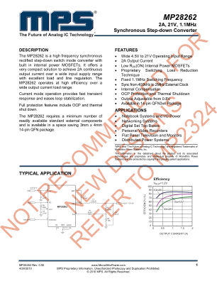 MP28262 datasheet cover page