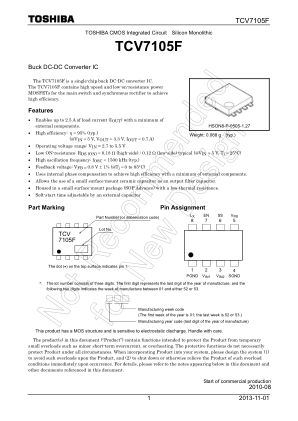 TCV7105F datasheet cover page