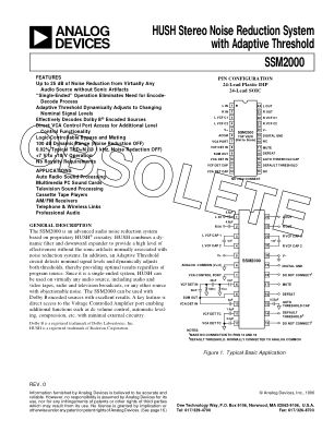 227604270SSM2000 datasheet cover page