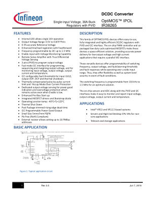 IR38265M datasheet cover page