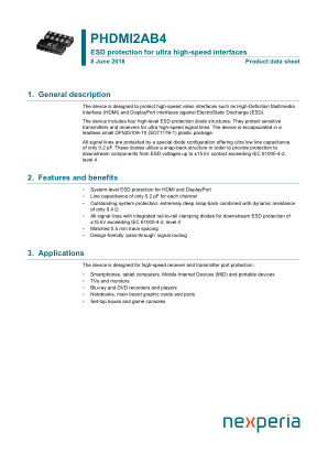 PHDMI2AB4Z datasheet cover page