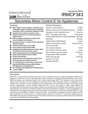 IRMCF343 数据手册首页