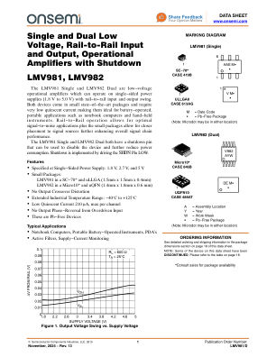 LMV981 datasheet cover page