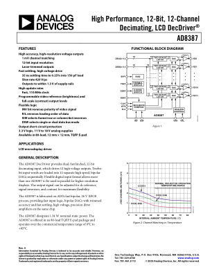 AD8387 数据手册首页