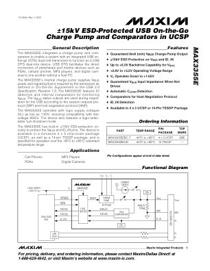 MAX3355E datasheet cover page