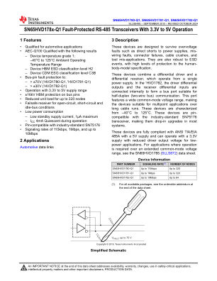 SN65HVD1782-Q1 数据手册首页