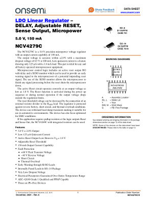 NCV4279C datasheet cover page