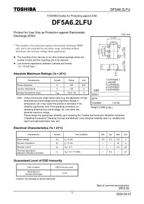 DF5A6.2LFU 数据手册首页