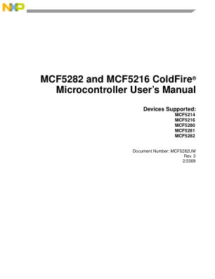 MCF5282UM 数据手册首页