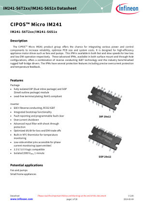 IM241 datasheet cover page
